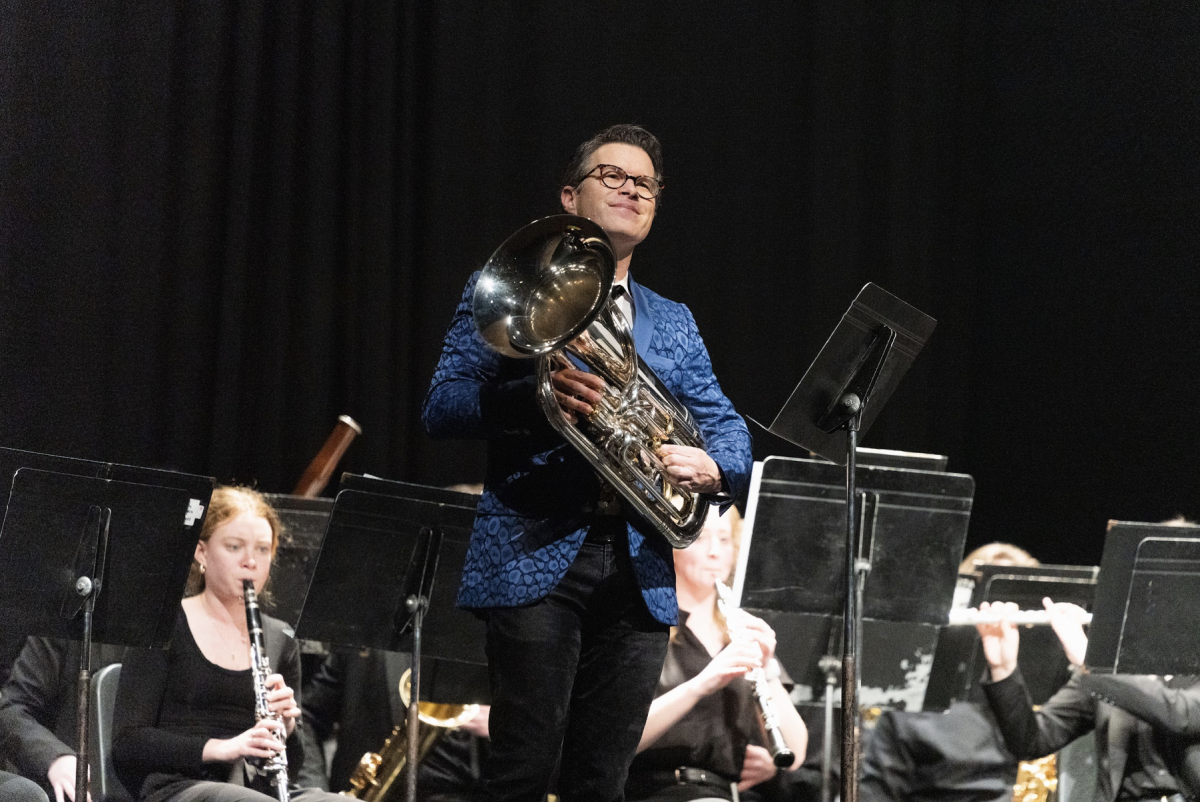 Guest, Adam Frey, performed during the concert Feb. 25.