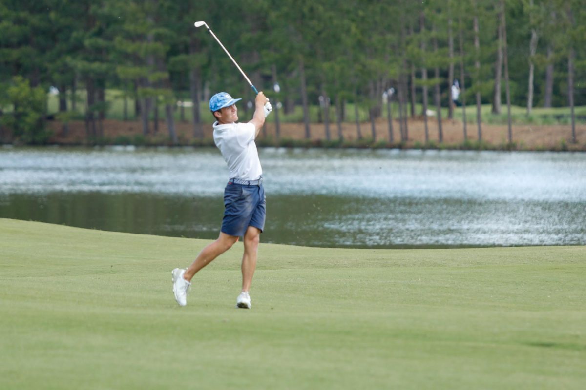 Senior Max Lyons finished second overall in the tournament, earning an 8-under-par 208 in the Bell Bank "Pay it Forward" Collegiate March 25. 